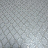 Z15534 Embossed gray silver gold metallic faux fabric textured diamonds Wallpaper rolls
