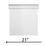 Z15536 Embossed off white cream faux fabric textured diamonds contemporary Wallpaper 3D