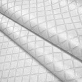 Z15536 Embossed off white cream faux fabric textured diamonds contemporary Wallpaper 3D