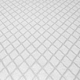 Z15536 Embossed off white cream faux fabric textured diamonds contemporary Wallpaper 3D