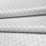 Z15536 Embossed off white cream faux fabric textured diamonds contemporary Wallpaper 3D