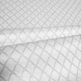 Z15536 Embossed off white cream faux fabric textured diamonds contemporary Wallpaper 3D