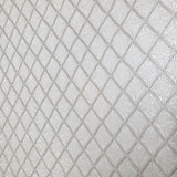 Z15538 Embossed beige cream brass faux fabric textured diamonds contemporary Wallpaper
