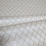 Z15538 Embossed beige cream brass faux fabric textured diamonds contemporary Wallpaper
