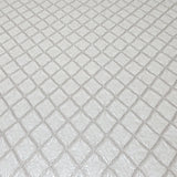 Z15538 Embossed beige cream brass faux fabric textured diamonds contemporary Wallpaper
