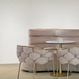 Z15538 Embossed beige cream brass faux fabric textured diamonds contemporary Wallpaper
