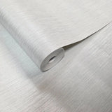 Z15549 Light Gray silver metallic faux fabric textured stria lines textures Wallpaper
