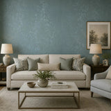 Z16702 Modern Shimmer green blue gold metallic Faux Silk Fabric Textured Wallpaper roll