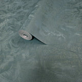 Z16702 Modern Shimmer green blue gold metallic Faux Silk Fabric Textured Wallpaper roll