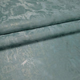 Z16702 Modern Shimmer green blue gold metallic Faux Silk Fabric Textured Wallpaper roll