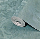 Z16702 Modern Shimmer green blue gold metallic Faux Silk Fabric Textured Wallpaper roll