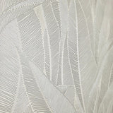 Z16706 Beige tan pearl Shimmer tropical banana leaves Faux Fabric Textured Wallpaper 3D