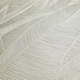 Z16706 Beige tan pearl Shimmer tropical banana leaves Faux Fabric Textured Wallpaper 3D