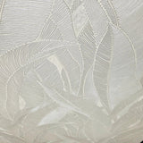 Z16706 Beige tan pearl Shimmer tropical banana leaves Faux Fabric Textured Wallpaper 3D