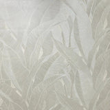 Z16706 Beige tan pearl Shimmer tropical banana leaves Faux Fabric Textured Wallpaper 3D