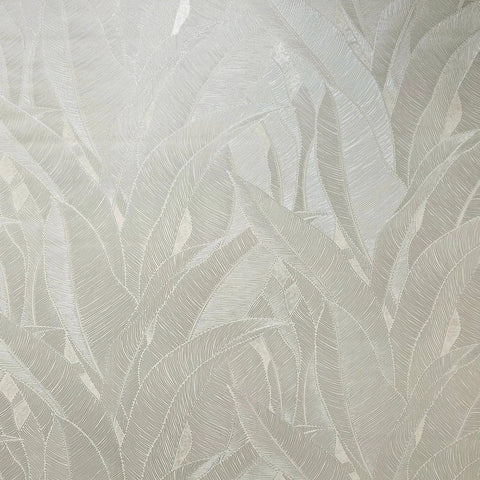 Z16706 Beige tan pearl Shimmer tropical banana leaves Faux Fabric Textured Wallpaper 3D
