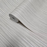 Z18903 Ivory Beige cream pearl Textured plain vertical lines faux fabric Wallpaper roll

