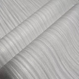 Z18903 Ivory Beige cream pearl Textured plain vertical lines faux fabric Wallpaper roll
