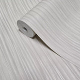 Z18903 Ivory Beige cream pearl Textured plain vertical lines faux fabric Wallpaper roll
