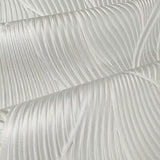 Z18907 Grayish off white pearl faux fabric wave lines textured modern wallpaper roll 3D