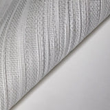 Z18908 Modern grayish Off white Textured plain vertical lines faux fabric Wallpaper