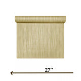 Z18912 Yellow Beige gold metallic Textured plain vertical lines faux fabric Wallpaper
