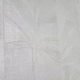 Z18917 Ivory white Textured herbal floral leaves faux fabric patchwork tiles Wallpaper