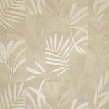 Z18922 Brownish tan Textured herbal floral leaves faux fabric patchwork tiles Wallpaper