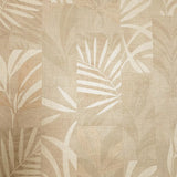 Z18922 Brownish tan Textured herbal floral leaves faux fabric patchwork tiles Wallpaper