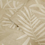 Z18922 Brownish tan Textured herbal floral leaves faux fabric patchwork tiles Wallpaper