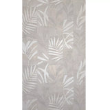 Z18924 Smokey Taupe Textured herbal floral leaves faux fabric patchwork tiles Wallpaper