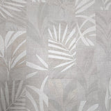 Z18924 Smokey Taupe Textured herbal floral leaves faux fabric patchwork tiles Wallpaper