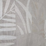 Z18924 Smokey Taupe Textured herbal floral leaves faux fabric patchwork tiles Wallpaper