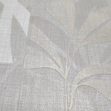 Z18924 Smokey Taupe Textured herbal floral leaves faux fabric patchwork tiles Wallpaper