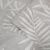 Z18924 Smokey Taupe Textured herbal floral leaves faux fabric patchwork tiles Wallpaper