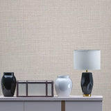 Z18945 Embossed Taupe faux grass sackcloth fabric textured plain modern wallpaper rolls