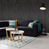 Z20109 Modern charcoal black gray silver sparkles vertical streaks textured Wallpaper