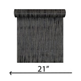 Z20109 Modern charcoal black gray silver sparkles vertical streaks textured Wallpaper