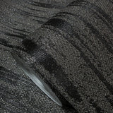 Z20109 Modern charcoal black gray silver sparkles vertical streaks textured Wallpaper