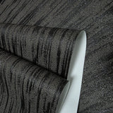Z20109 Modern charcoal black gray silver sparkles vertical streaks textured Wallpaper