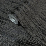 Z20109 Modern charcoal black gray silver sparkles vertical streaks textured Wallpaper