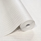 Z21104 Embossed soft off white subtle woven faux wicker bamboo Textured wallpaper rolls
