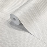 Z21104 Embossed soft off white subtle woven faux wicker bamboo Textured wallpaper rolls
