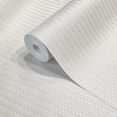Z21104 Embossed soft off white subtle woven faux wicker bamboo Textured wallpaper rolls
