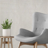 Z21105 Embossed Beige taupe cream subtle woven faux wicker bamboo Textured wallpaper 3D
