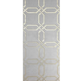 Z21106 Hexagon trellis tan gold metallic faux wicker bamboo Textured geo wallpaper roll
