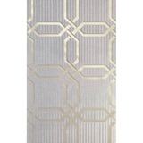 Z21106 Hexagon trellis tan gold metallic faux wicker bamboo Textured geo wallpaper roll
