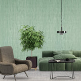 Z21141 Vinyl Modern Embossed soft mint green plain faux grasscloth textured Wallpaper
