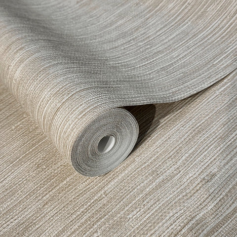 Z21147 Vinyl Modern Embossed brown tan plain faux grasscloth textured Wallpaper roll 3D
