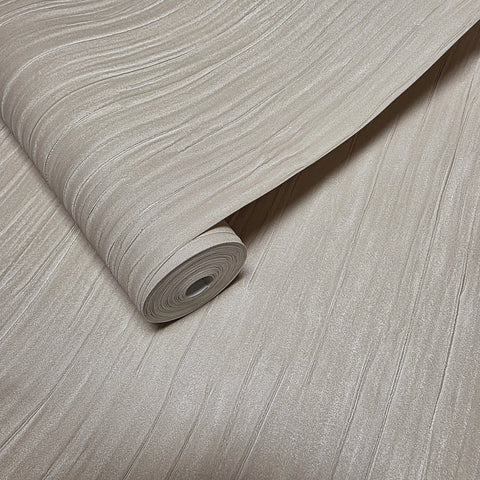 Z21729 Tan Beige cream crashed faux silk fabric plain textured contemporary Wallpaper
